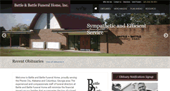 Desktop Screenshot of battleandbattlefuneralhome.com